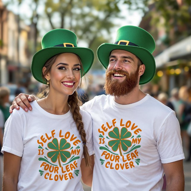 Camiseta Autoamor Cuatro Leaf Clover Unisex (Subido por el creador)