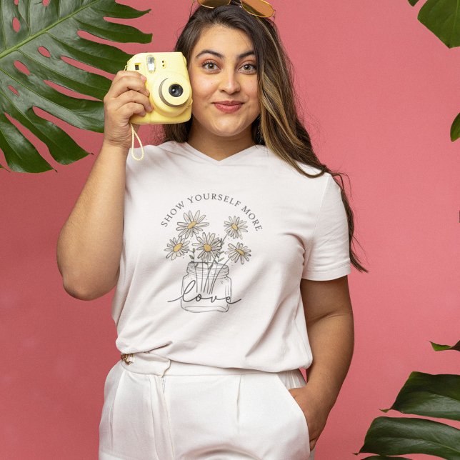 Camiseta Autoamor Daisy Wildflower (Subido por el creador)