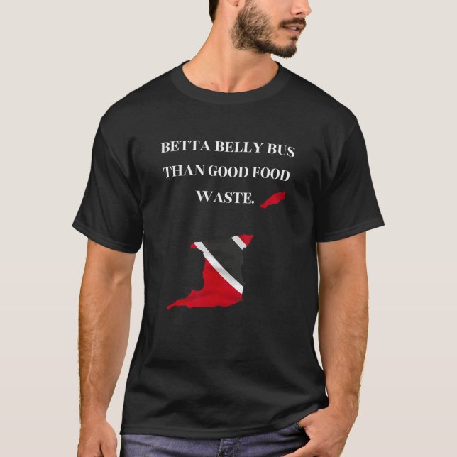 Camiseta Autobús Betta Belly que buen desperdicio de comida (Anverso)