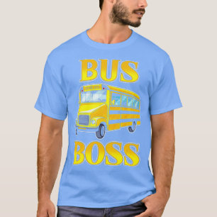 Camiseta Autobús Boss Niños Conductor de Autobús Escolar de