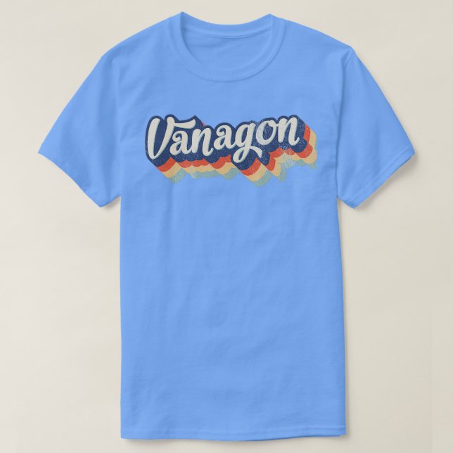 Camiseta Autobús Bulli T3 Vanagon Retro 80 (Diseño del anverso)
