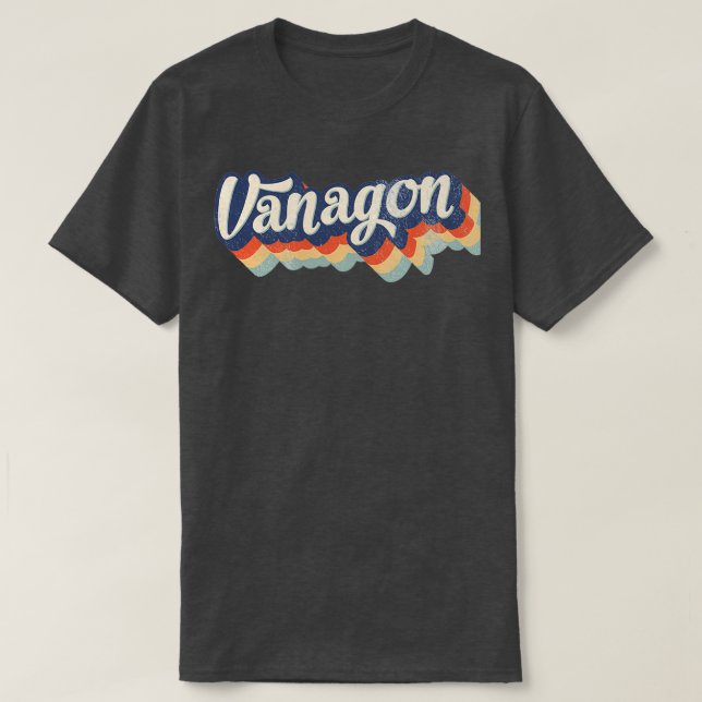 Camiseta Autobús Bulli T3 Vanagon Retro 80 (Diseño del anverso)