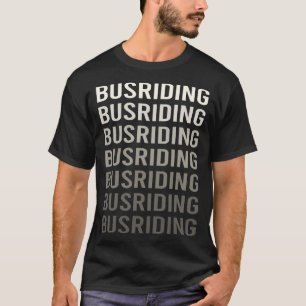 Camiseta Autobús con gradiente blanco