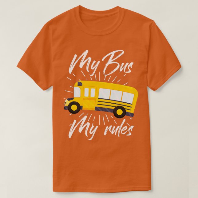 Camiseta Autobús Conductor Omnibus Profesión de Transporte  (Diseño del anverso)