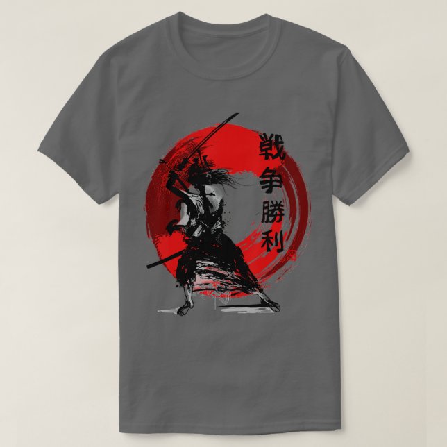 Camiseta Autobús de arte retro japonés de la guerrera japon (Diseño del anverso)