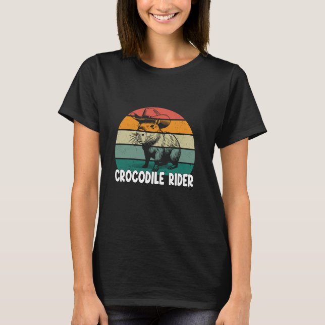 Camiseta Autobús de cocodrilos Funny Capybara (Anverso)