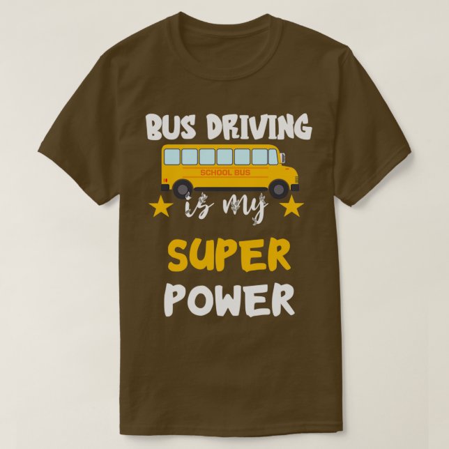 Camiseta Autobús de conducción de amor de superpotencia (Diseño del anverso)