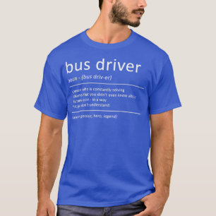 Camiseta Autobús de divertida definición Humor para la escu