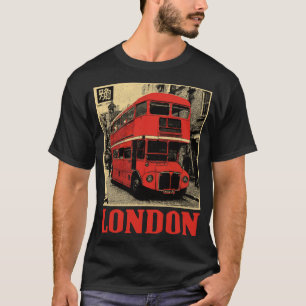 Camiseta Autobús de doble decker en Londres Inglaterra re