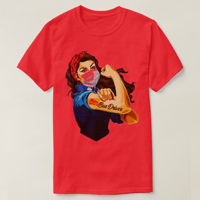 Camiseta Autobús de enfermería fuerte Coronavirus (Diseño del anverso)