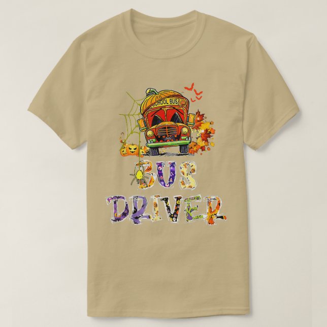 Camiseta Autobús De La Escuela De Autobuses Halloween Disfr (Diseño del anverso)