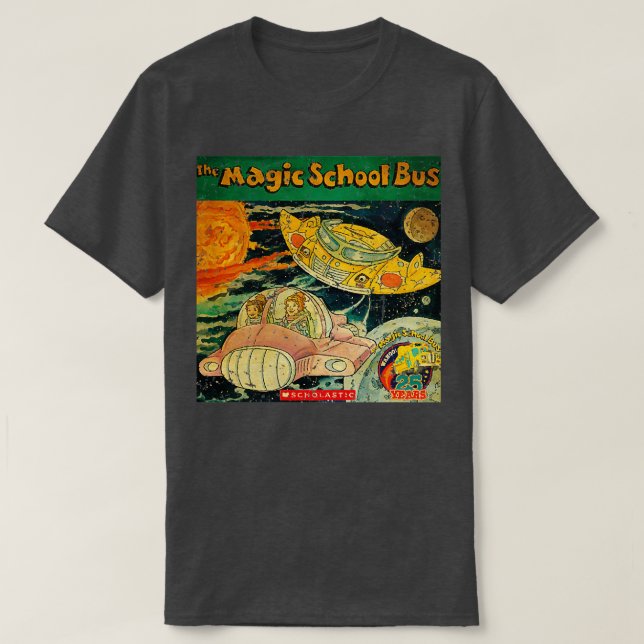 CAMISETA AUTOBÚS DE LA ESCUELA MÁGICA DE 25 AÑOS (Diseño del anverso)