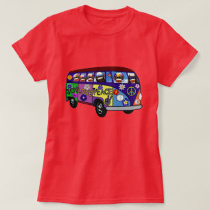 Camiseta Autobús de la Paz del Mono de Calcetín