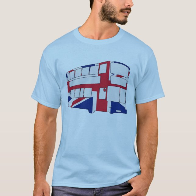 Camiseta Autobús de Londres con Union Jack (Anverso)