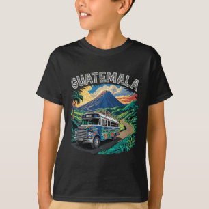 Camiseta Autobús de Pollo de Guatemala Chapin Quetzal Antig