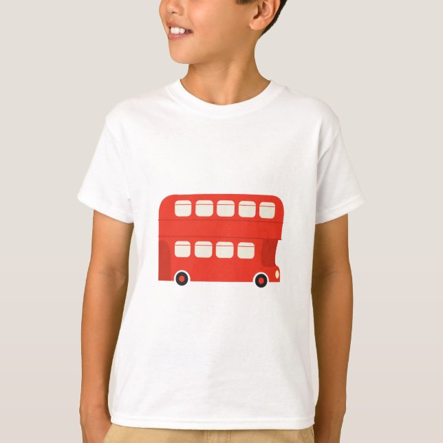 Camiseta Autobús del autobús de dos pisos (Anverso)