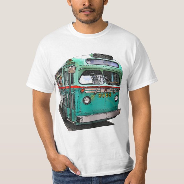 Camiseta Autobús del vintage NYC (Anverso)