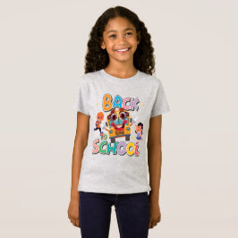 Camiseta Autobús divertido con niños, de vuelta a la escuel