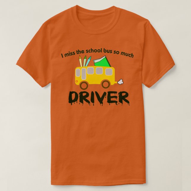 Camiseta Autobús escolar 8 (Diseño del anverso)