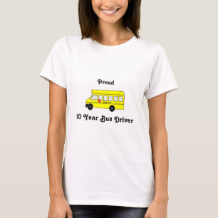 Camiseta Autobús escolar amarillo con la muestra de la