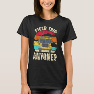 Camiseta Autobús escolar amarillo retro para conductores de