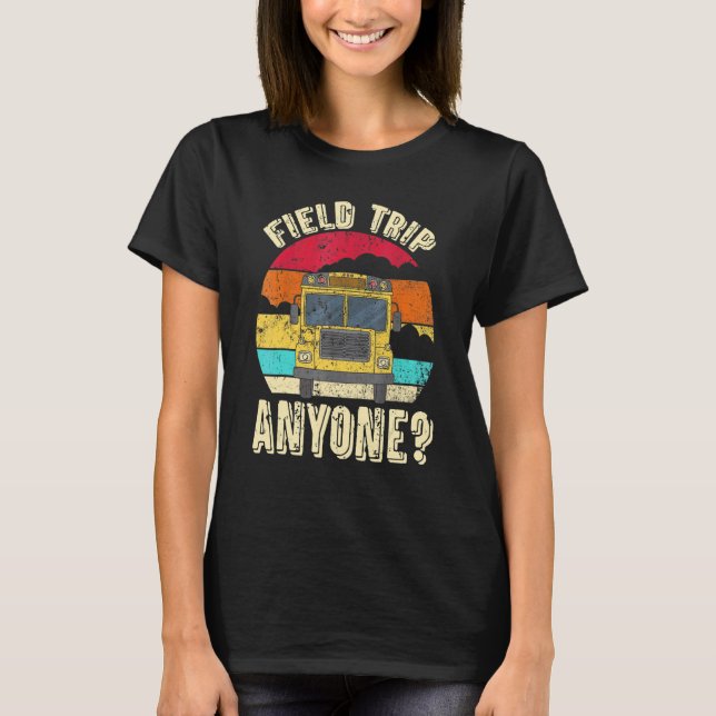 Camiseta Autobús escolar amarillo retro para conductores de (Anverso)