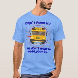 Camiseta Autobús escolar conduciendo velocímetro de segurid