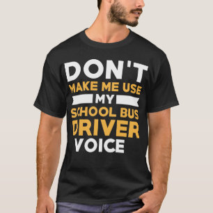 Camiseta Autobús Escolar Conductor Autobús Especializado de