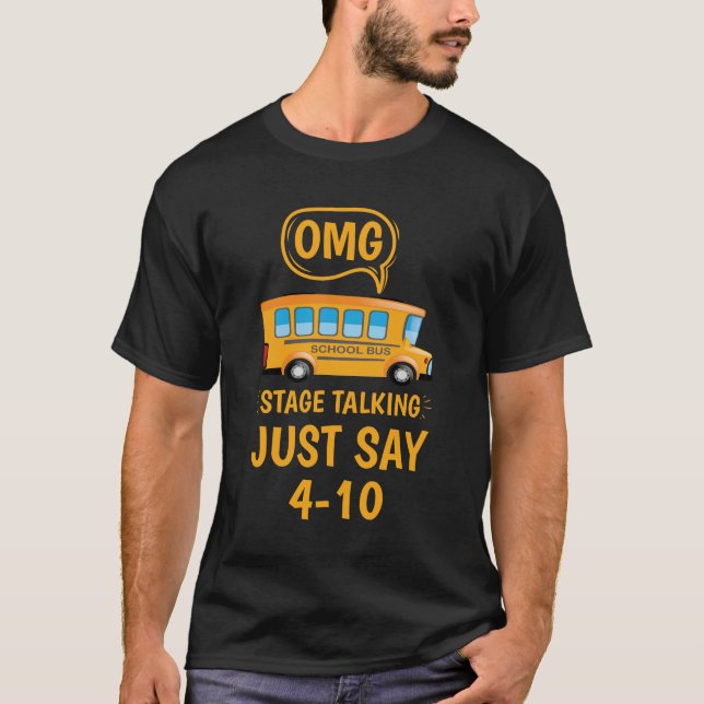 Camiseta Autobús escolar de conductores (Anverso)