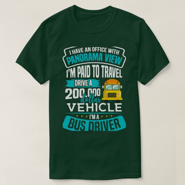 Camiseta Autobús escolar de conductores 24 (Diseño del anverso)