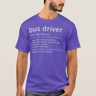 Camiseta Autobús escolar Humor de definición de conductores