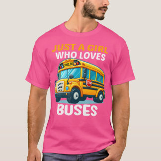 Camiseta Autobús Escolar Mágico Para Niños Solo Una Niña Qu