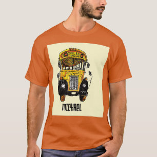 Camiseta Autobús escolar que veo niños gritando ómnibus esc
