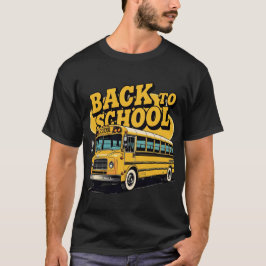 Camiseta Autobús escolar retro de vuelta a los escolares