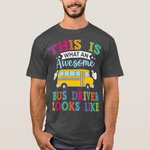 Camiseta Autobús escolar Retro Regalo gráfico escolar Autob