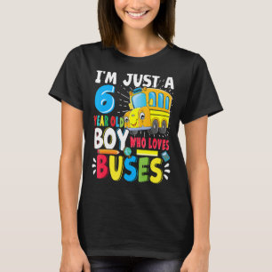 Camiseta Autobús escolar sólo un chico que ama los autobuse