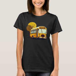 Camiseta Autobús Frente A Árboles Conductor De Autobús