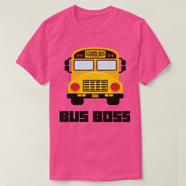 Camiseta Autobús Jefe divertido conductor de autobús escola (Diseño del anverso)