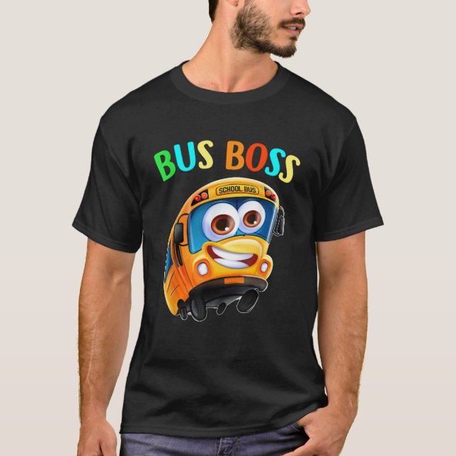 Camiseta Autobús Jefe divertido conductor de autobús escola (Anverso)