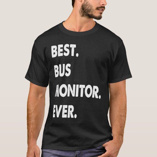 Camiseta Autobús Monitor Profesional Mejor Monitor De Autob (Anverso)