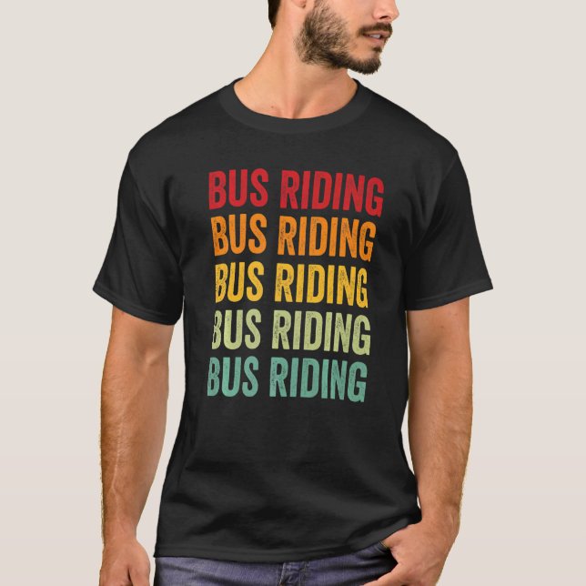 Camiseta Autobús montando arcoiris hobbista (Anverso)