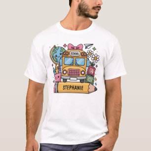 Camiseta Autobús personalizado de regreso a la escuela - Pe
