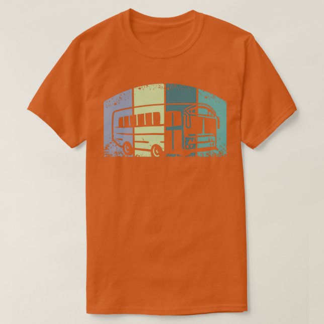 Camiseta Autobús retro (Diseño del anverso)