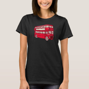 Camiseta Autobús Rojo De Londres Para Jóvenes Hombres