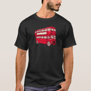 Camiseta Autobús Rojo De Londres Para Jóvenes Hombres