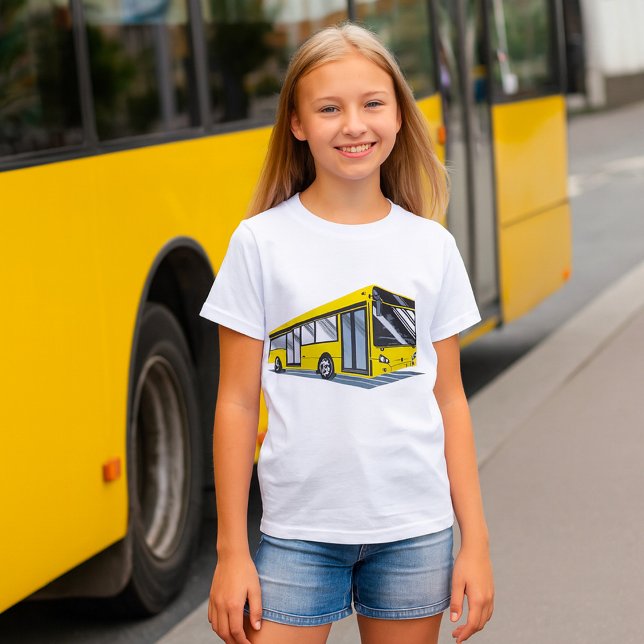 Camiseta Autobús urbano en negrita Transporte público (Subido por el creador)