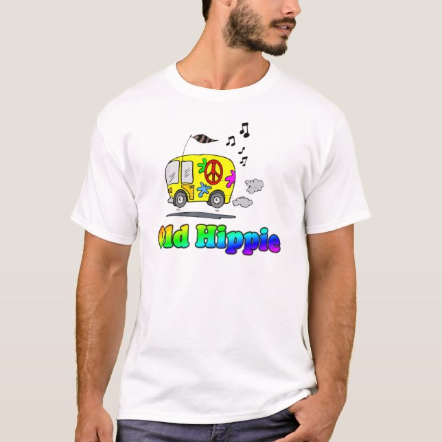 Camiseta Autobús viejo del Hippie (Anverso)
