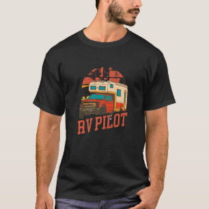 Camiseta Autocaravana Camping Caravana Piloto