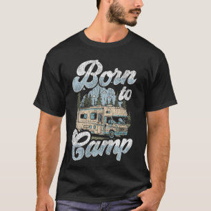 Camiseta Autocaravana Camping Caravana Retro Rv Remolque Na