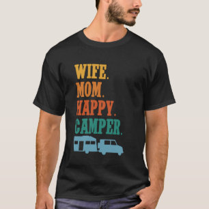 Camiseta Autocaravana Camping Retro Caravana Familiar Remol